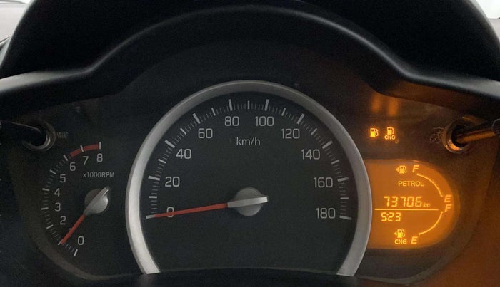 2018 Maruti Celerio VXI CNG, CNG, Manual, 73,772 km, Odometer Image