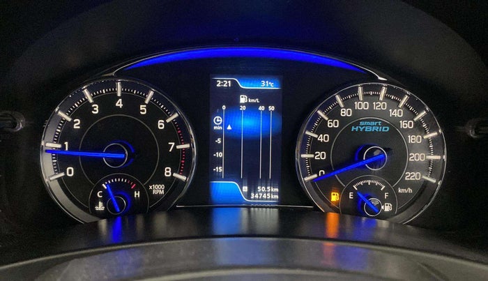 2021 Maruti Ciaz SIGMA 1.5 SHVS MT  PETROL, Petrol, Manual, 34,731 km, Odometer Image
