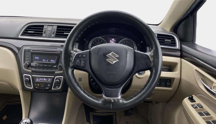 2017 Maruti Ciaz ZETA 1.4  MT PETROL, Petrol, Manual, 81,393 km, Steering Wheel Close Up