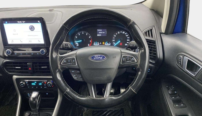 2018 Ford Ecosport TITANIUM + 1.5L PETROL AT, Petrol, Automatic, 82,495 km, Steering Wheel Close Up
