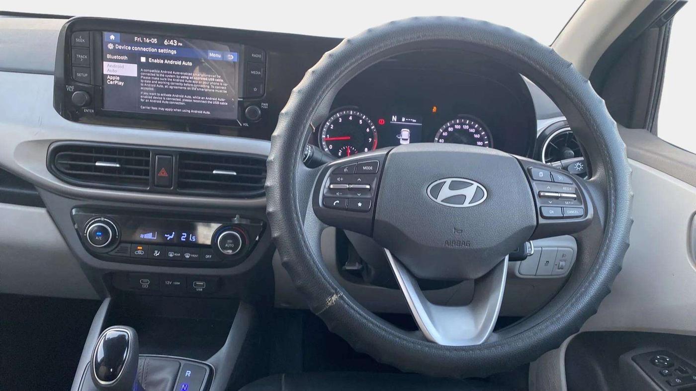 2024 Hyundai GRAND I10 NIOS SPORTZ AMT 1.2 KAPPA VTVT, Petrol, Automatic, 19,490 km, Steering Wheel Close Up