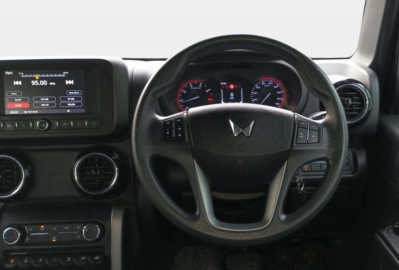 2023 Mahindra Thar LX P 2WD AT HT, Petrol, Automatic, 24,180 km, Steering Wheel Close Up