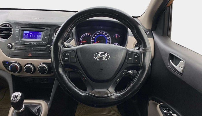 2015 Hyundai Grand i10 SPORTZ 1.2 KAPPA VTVT, Petrol, Manual, 91,917 km, Steering Wheel Close Up