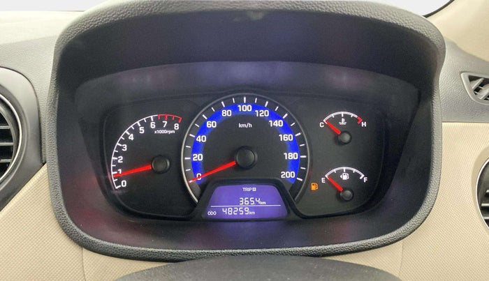 2017 Hyundai Xcent E+, Petrol, Manual, 48,249 km, Odometer Image