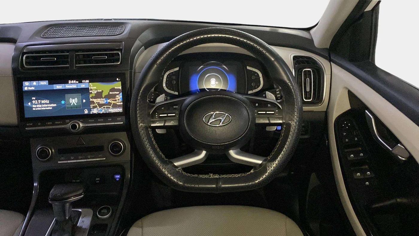 2020 Hyundai Creta SX (O) IVT 1.5 PETROL, Petrol, Automatic, 60,394 km, Steering Wheel Close Up
