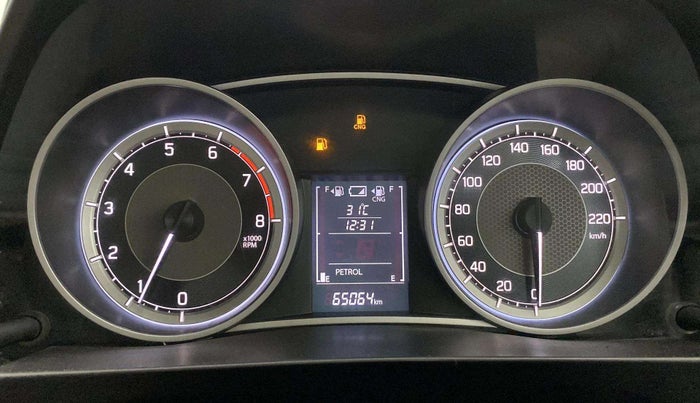 2022 Maruti Dzire ZXI CNG, CNG, Manual, 65,125 km, Odometer Image