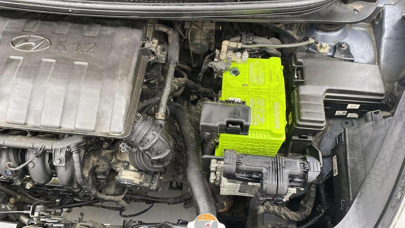 2019 Hyundai GRAND I10 NIOS SPORTZ AMT 1.2 KAPPA VTVT, Petrol, Automatic, 19,130 km, Engine View - Left