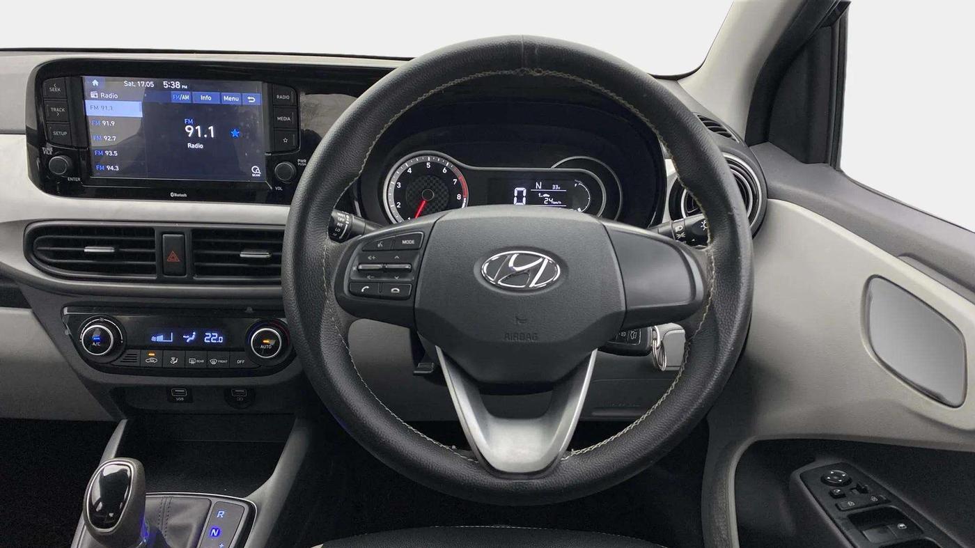 2019 Hyundai GRAND I10 NIOS SPORTZ AMT 1.2 KAPPA VTVT, Petrol, Automatic, 19,130 km, Steering Wheel Close Up