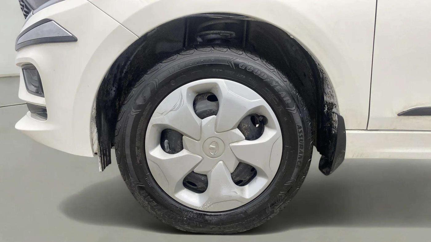 2023 Tata TIGOR XM CNG, CNG, Manual, 48,449 km, Left Front Wheel
