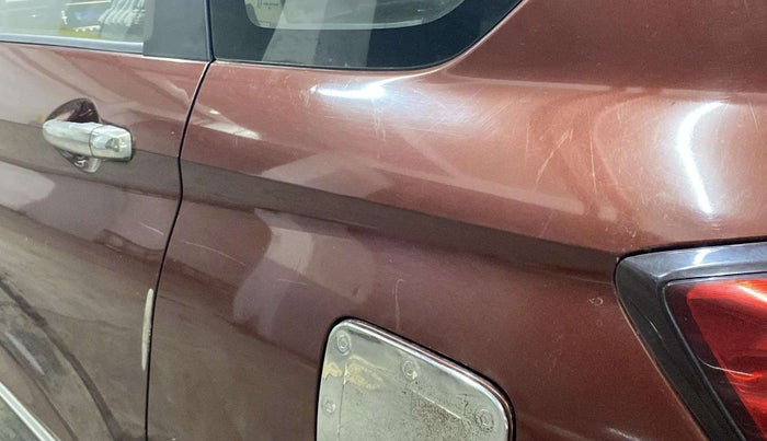 2019 Maruti Ertiga VXI SHVS, Petrol, Manual, 67,414 km, Left quarter panel - Minor scratches