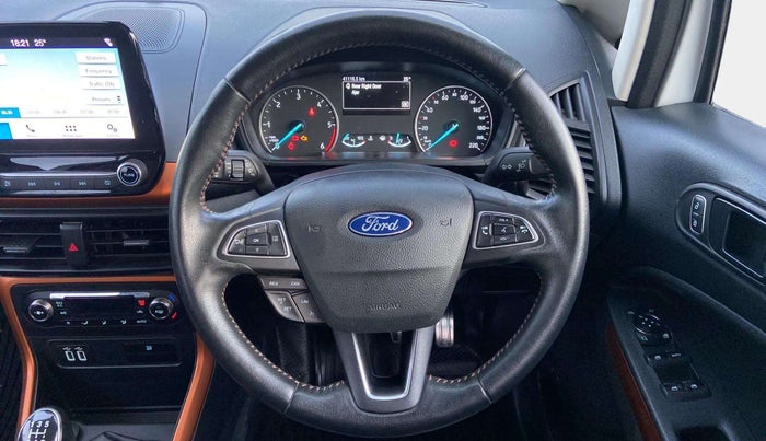 2018 Ford Ecosport TITANIUM 1.5L SPORTS(SUNROOF) DIESEL, Diesel, Manual, 41,075 km, Steering Wheel Close Up