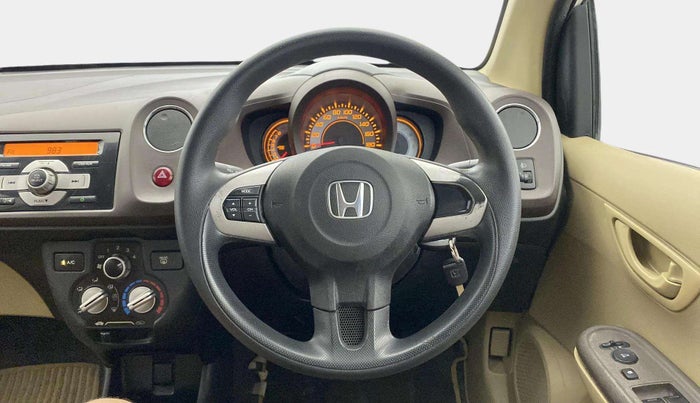 2013 Honda Brio S MT, Petrol, Manual, 80,224 km, Steering Wheel Close Up