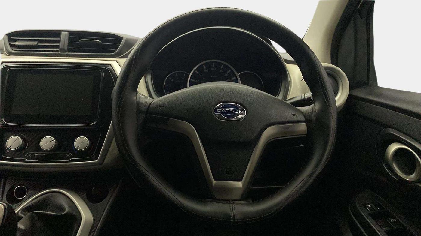 2018 Datsun Go Plus T(O), Petrol, Manual, 81,538 km, Steering Wheel Close Up