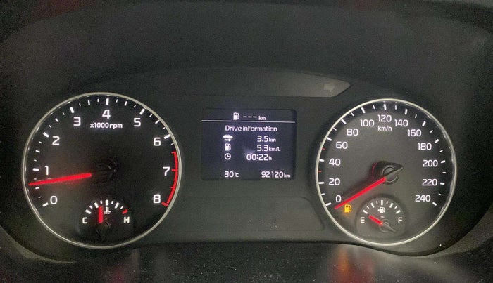 2020 KIA SELTOS HTX 1.5 PETROL, Petrol, Manual, 92,117 km, Odometer Image