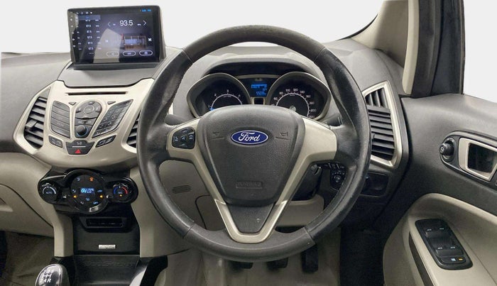 2014 Ford Ecosport TITANIUM 1.5L DIESEL, Diesel, Manual, 1,00,643 km, Steering Wheel Close Up