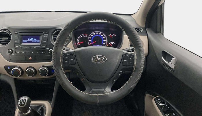 2014 Hyundai Grand i10 ASTA (O) 1.2 KAPPA VTVT, Petrol, Manual, 46,130 km, Steering Wheel Close Up