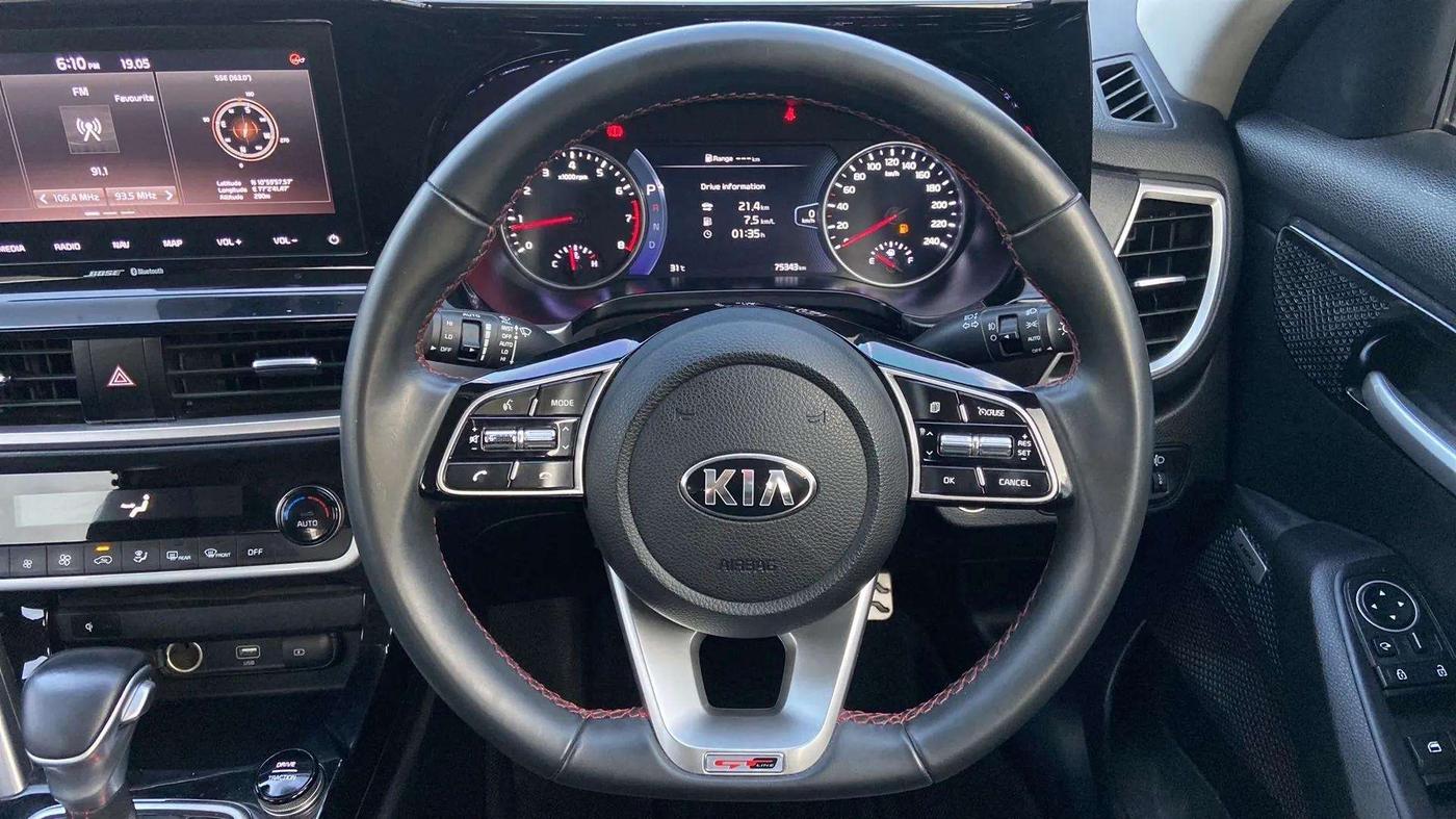 2020 KIA SELTOS GTX PLUS DCT 1.4 PETROL, Petrol, Automatic, 75,467 km, Steering Wheel Close Up