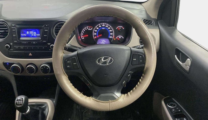 2015 Hyundai Grand i10 SPORTZ 1.2 KAPPA VTVT, Petrol, Manual, 11,185 km, Steering Wheel Close Up