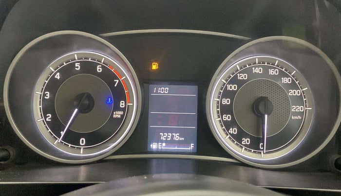 2017 Maruti Dzire VXI, Petrol, Manual, 72,375 km, Odometer Image