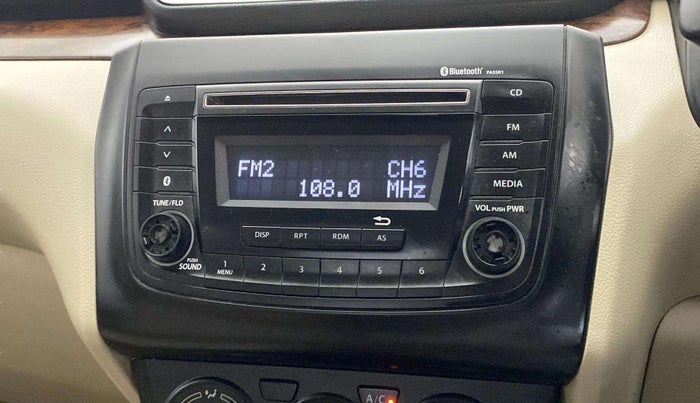 2017 Maruti Dzire VXI, Petrol, Manual, 72,375 km, Infotainment system - Button has minor damage