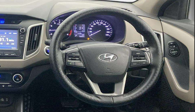 2016 Hyundai Creta SX PLUS 1.6 DIESEL, Diesel, Manual, 77,959 km, Steering Wheel Close Up