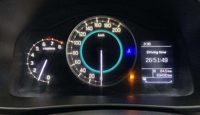 2018 Maruti IGNIS DELTA 1.2, Petrol, Manual, 69,480 km, Odometer Image