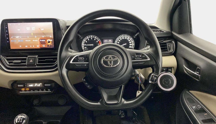 2024 Toyota Glanza E, Petrol, Manual, 13,827 km, Steering Wheel Close Up