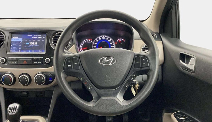 2018 Hyundai Grand i10 SPORTZ 1.2 KAPPA VTVT, Petrol, Manual, 56,214 km, Steering Wheel Close Up