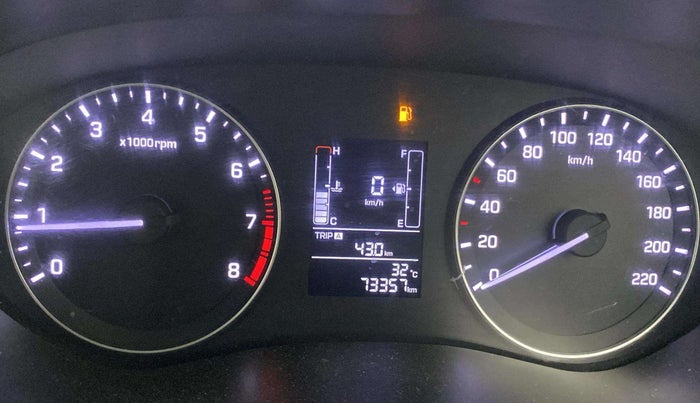 2017 Hyundai Elite i20 SPORTZ 1.2, Petrol, Manual, 73,349 km, Odometer Image