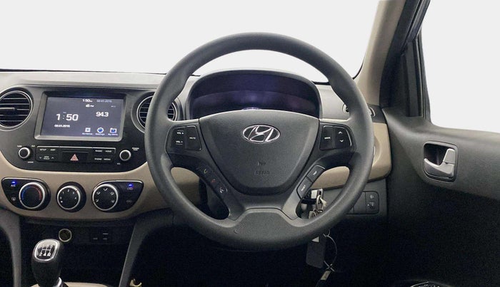 2017 Hyundai Grand i10 SPORTZ (O) 1.2 KAPPA VTVT, Petrol, Manual, 53,613 km, Steering Wheel Close Up