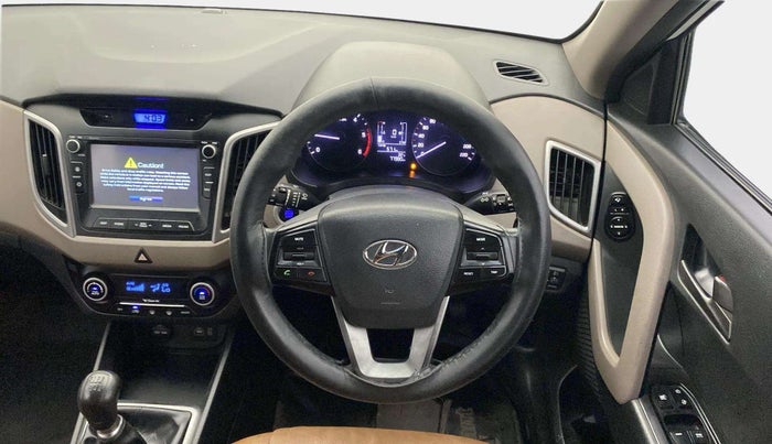 2017 Hyundai Creta SX PLUS AT 1.6 PETROL, Petrol, Automatic, 76,854 km, Steering Wheel Close Up