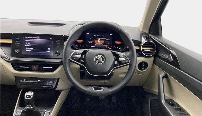 2022 Skoda SLAVIA STYLE 1.0L TSI MT, Petrol, Manual, 38,681 km, Steering Wheel Close Up