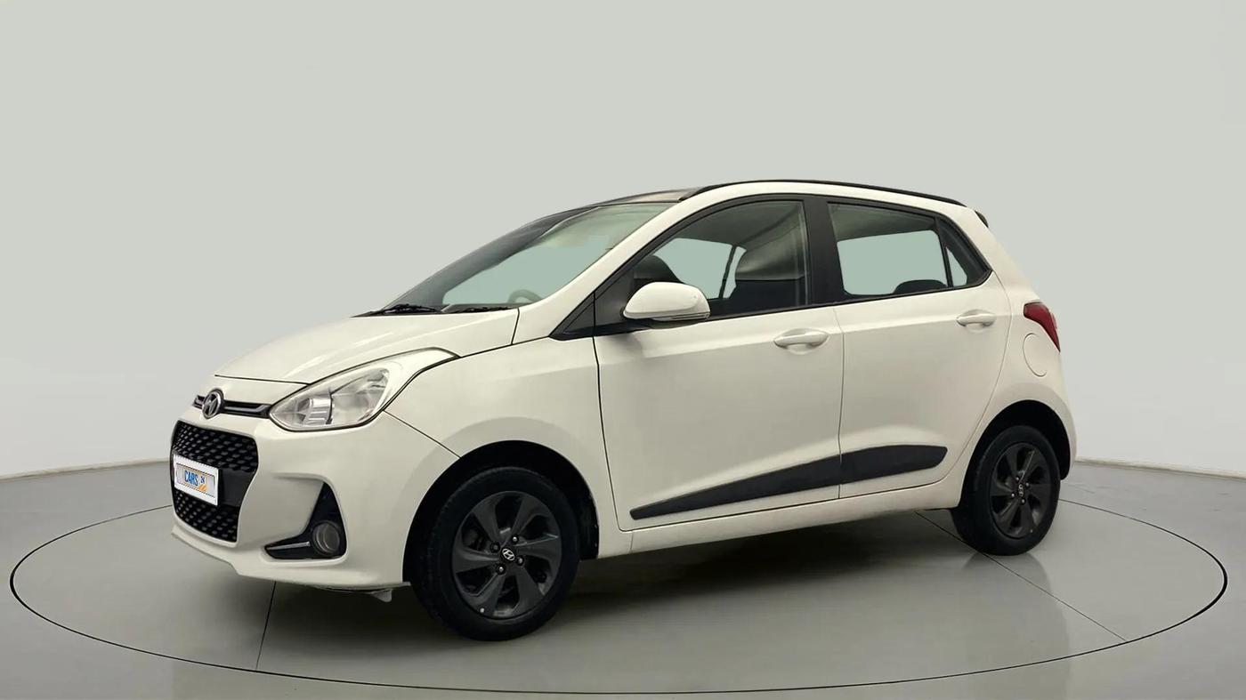 2018 Hyundai Grand i10 SPORTZ 1.2 KAPPA VTVT DUAL TONE, Petrol, Manual, 27,178 km, Left Front Diagonal