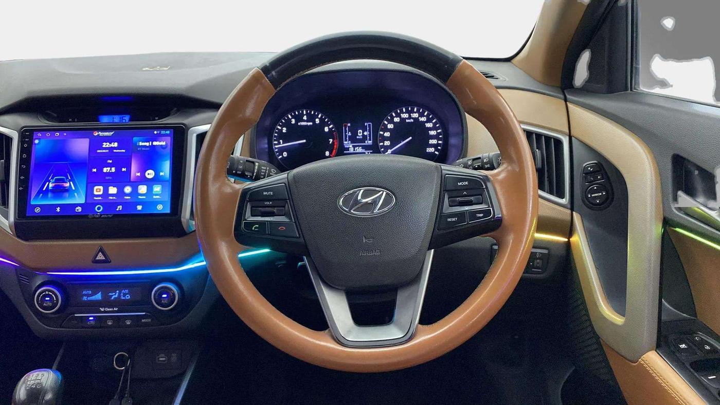 2015 Hyundai Creta SX PLUS 1.6 PETROL, Petrol, Manual, 60,319 km, Steering Wheel Close Up