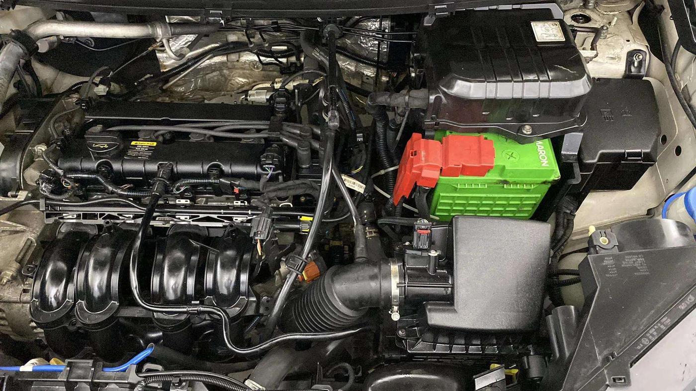 2014 Ford Ecosport TITANIUM 1.5L PETROL AT, Petrol, Automatic, 53,527 km, Engine View - Left