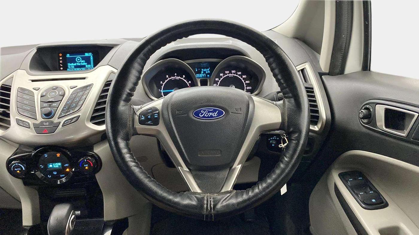 2014 Ford Ecosport TITANIUM 1.5L PETROL AT, Petrol, Automatic, 53,527 km, Steering Wheel Close Up