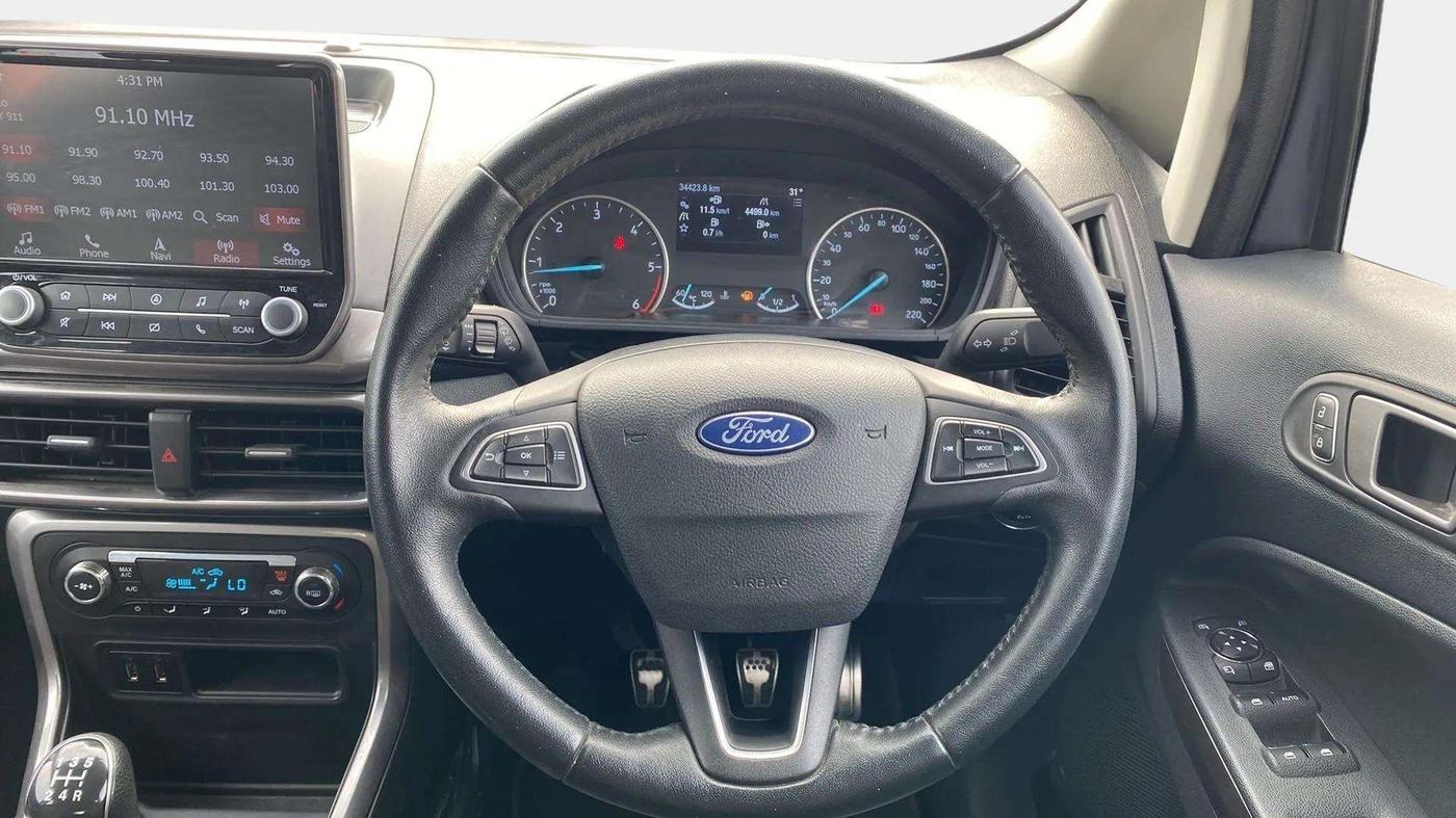 2019 Ford Ecosport TITANIUM 1.5L DIESEL, Diesel, Manual, 34,450 km, Steering Wheel Close Up