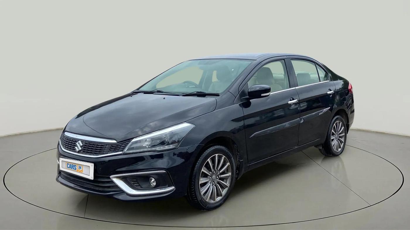 2019 Maruti Ciaz ALPHA  AT 1.5 SHVS PETROL, Petrol, Automatic, 86,117 km, Left Front Diagonal