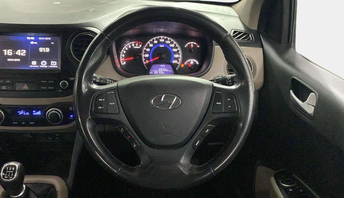 2017 Hyundai Grand i10 ASTA 1.2 KAPPA VTVT, Petrol, Manual, 68,134 km, Steering Wheel Close Up