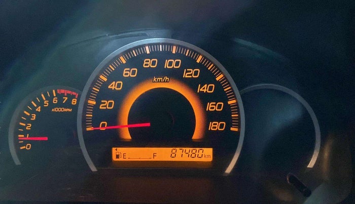 2013 Maruti Wagon R 1.0 VXI, Petrol, Manual, 87,459 km, Odometer Image