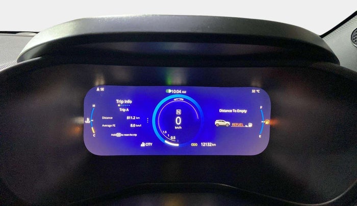 2023 Tata NEXON FEARLESS PURPLE 1.2 REVOTRON 7 DCA DT, Petrol, Automatic, 12,129 km, Odometer Image