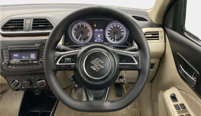 2017 Maruti Dzire VXI AMT, Petrol, Automatic, 41,101 km, Steering Wheel Close Up