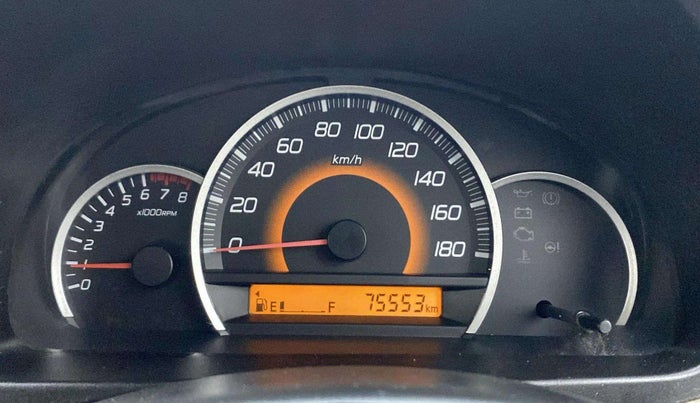 2015 Maruti Wagon R 1.0 VXI, Petrol, Manual, 75,528 km, Odometer Image