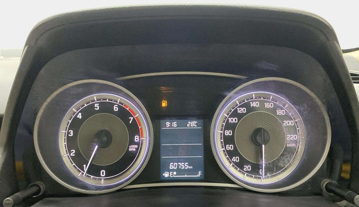 2017 Maruti Dzire ZXI PLUS, Petrol, Manual, 60,746 km, Odometer Image