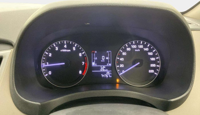 2017 Hyundai Creta SX PLUS 1.6 PETROL, Petrol, Manual, 74,755 km, Odometer Image