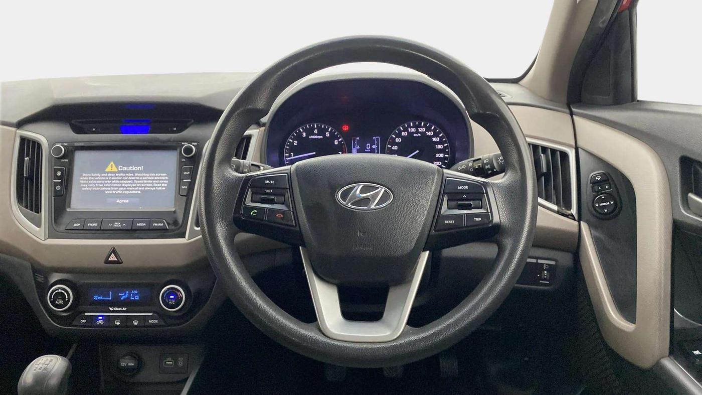 2017 Hyundai Creta SX PLUS 1.6 PETROL, Petrol, Manual, 75,124 km, Steering Wheel Close Up