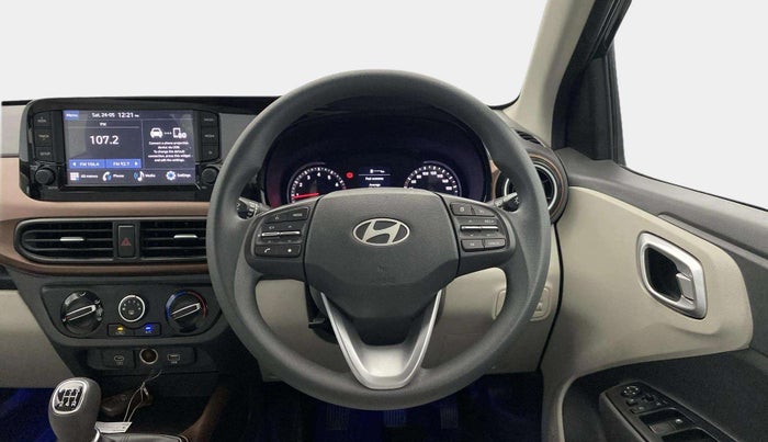 2024 Hyundai AURA SX 1.2, Petrol, Manual, 10,003 km, Steering Wheel Close Up