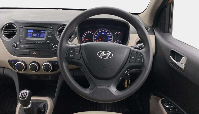 2015 Hyundai Grand i10 SPORTZ 1.2 KAPPA VTVT, Petrol, Manual, 23,009 km, Steering Wheel Close Up