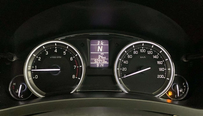 2018 Maruti Ciaz ZETA 1.4  AT PETROL, Petrol, Automatic, 51,072 km, Odometer Image