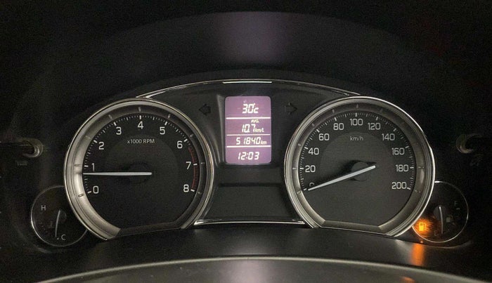 2017 Maruti Ciaz ALPHA 1.4 PETROL, Petrol, Manual, 51,000 km, Odometer Image